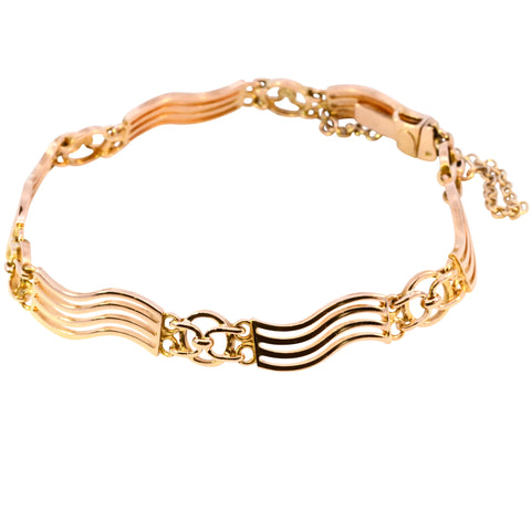 Antique 15ct Gold Fancy Link Bracelet (SH24-596)