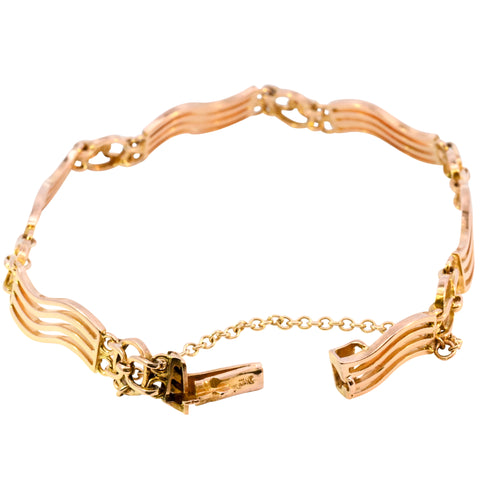 Antique 15ct Gold Fancy Link Bracelet (SH24-596)