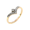 9ct Yellow Gold 0.30ct Diamond Wishbone Ring