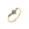 9ct Yellow Gold 0.30ct Diamond Wishbone Ring (SH24-603)