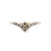 9ct Yellow Gold 0.30ct Diamond Wishbone Ring (SH24-603)