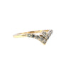 9ct Yellow Gold 0.30ct Diamond Wishbone Ring (SH24-603)