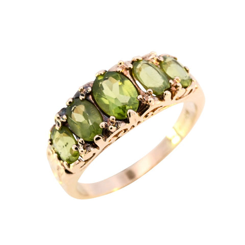 9ct Yellow Gold Peridot Ring