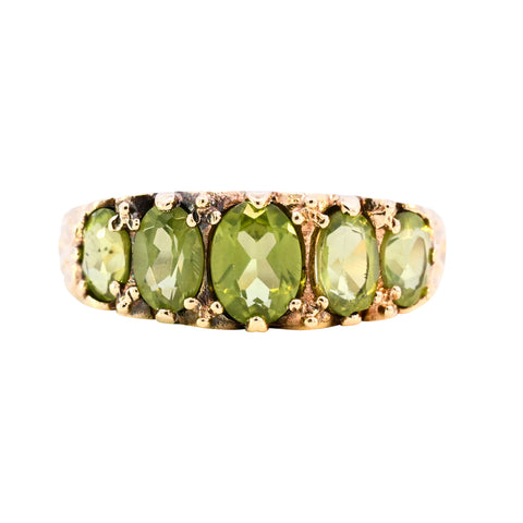9ct Yellow Gold Peridot Ring (SH24-605)