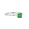 Platinum Emerald & Diamond Ring (SH24-629)