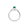 Platinum Emerald & Diamond Ring (SH24-629)