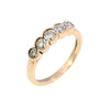 9ct Yellow Gold 0.20ct Diamond 5 Stone Ring