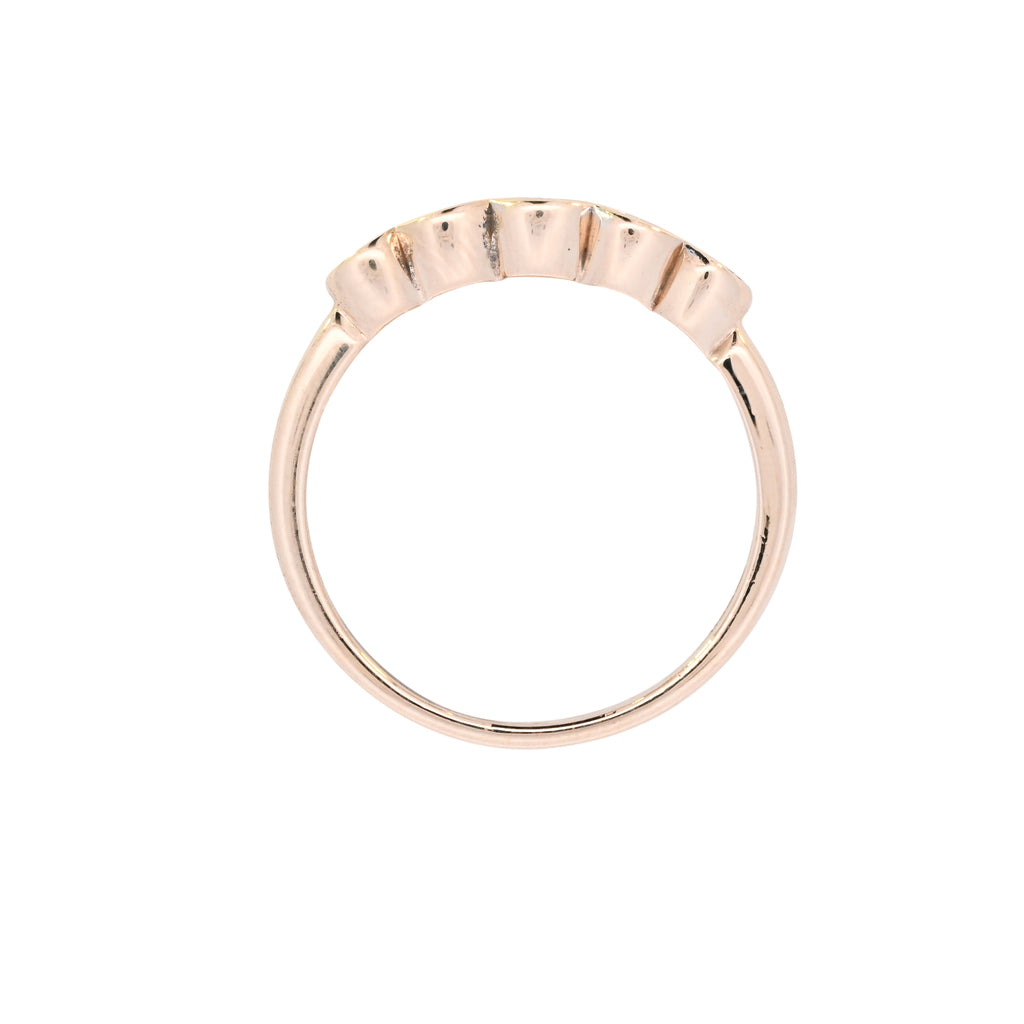 9ct Yellow Gold 0.20ct Diamond 5 Stone Ring (SH24-636)