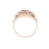 9ct Yellow Gold Amethyst & Pearl Ring