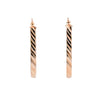 9ct Yellow Gold Oval Hoop Earrings (SH24-642)