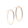 9ct Yellow Gold Oval Hoop Earrings