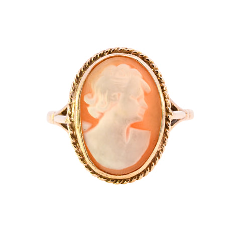9ct Yellow Gold Cameo Ring (SH24-643)