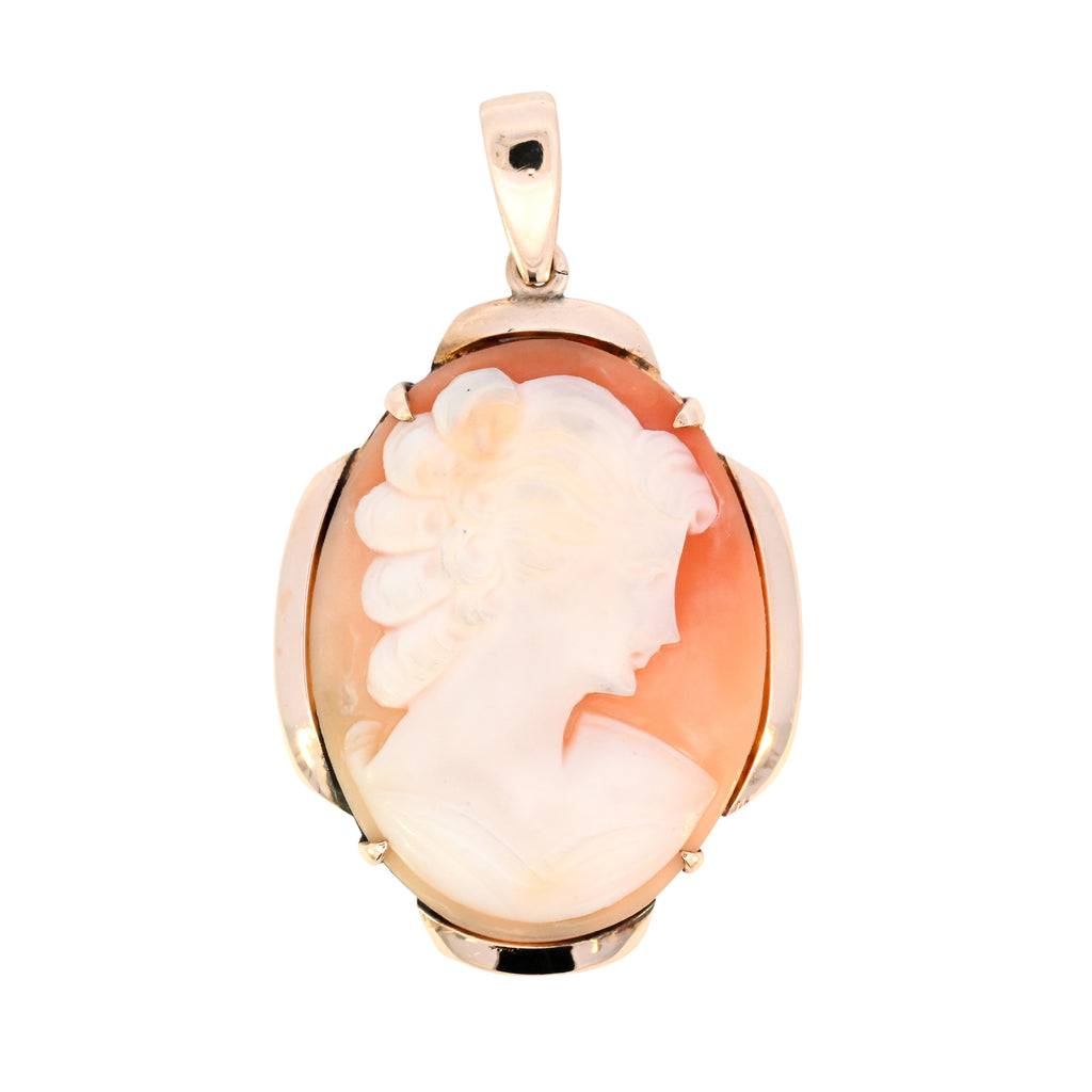 9ct Yellow Gold Cameo Pendant (SH24-646)