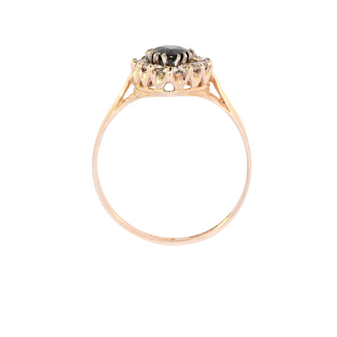 9ct Yellow Gold Sapphire & Cubic Zirconia Ring (SH24-649)