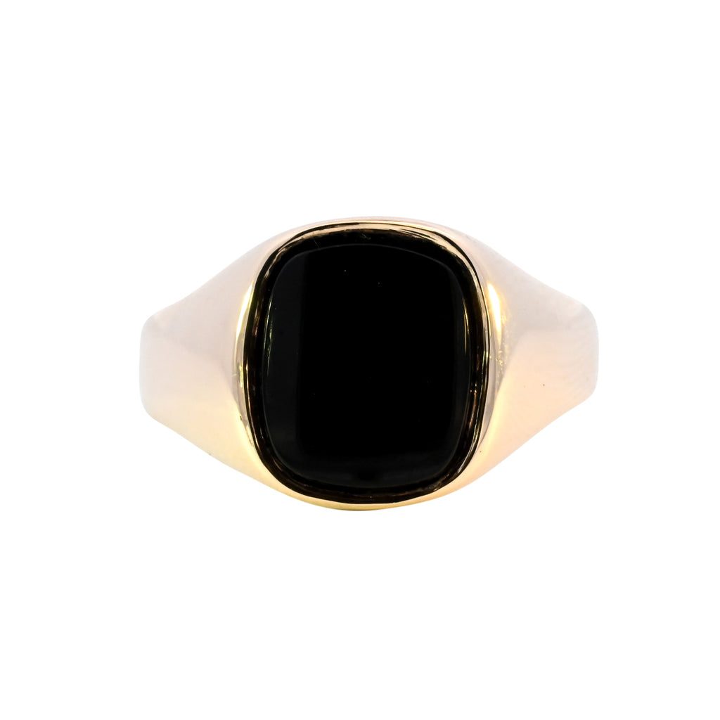 9ct Yellow Gold Onyx Signet (SH24-699)