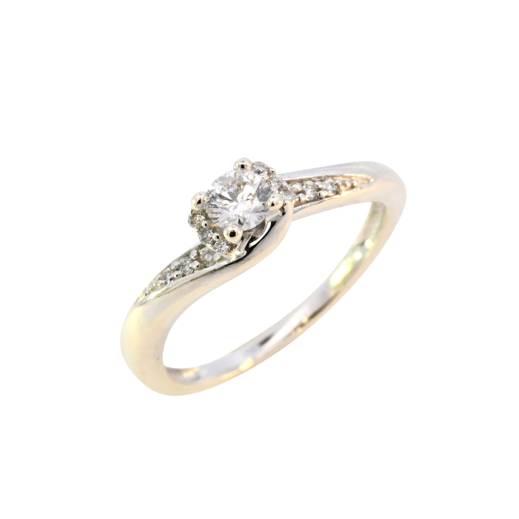 9ct White Gold 0.25ct Diamond Solitaire Ring (SH24-700)