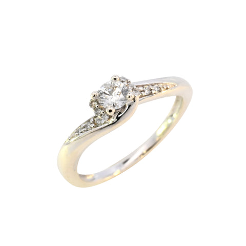 9ct White Gold 0.25ct Diamond Solitaire Ring (SH24-700)