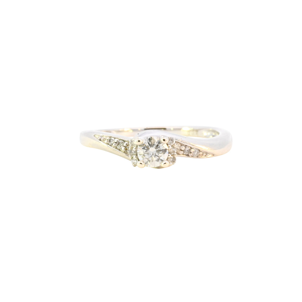 9ct White Gold 0.25ct Diamond Solitaire Ring