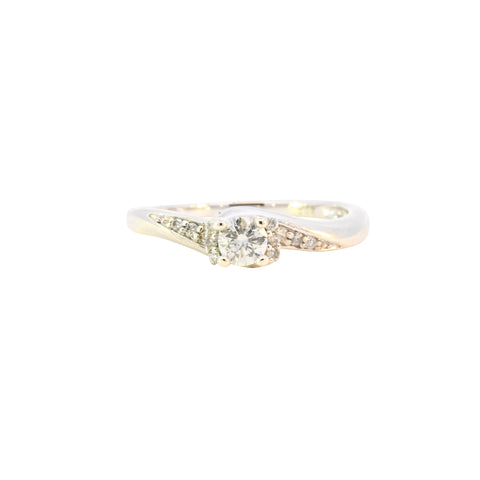 9ct White Gold 0.25ct Diamond Solitaire Ring (SH24-700)