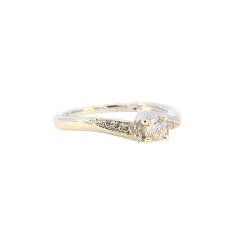 9ct White Gold 0.25ct Diamond Solitaire Ring