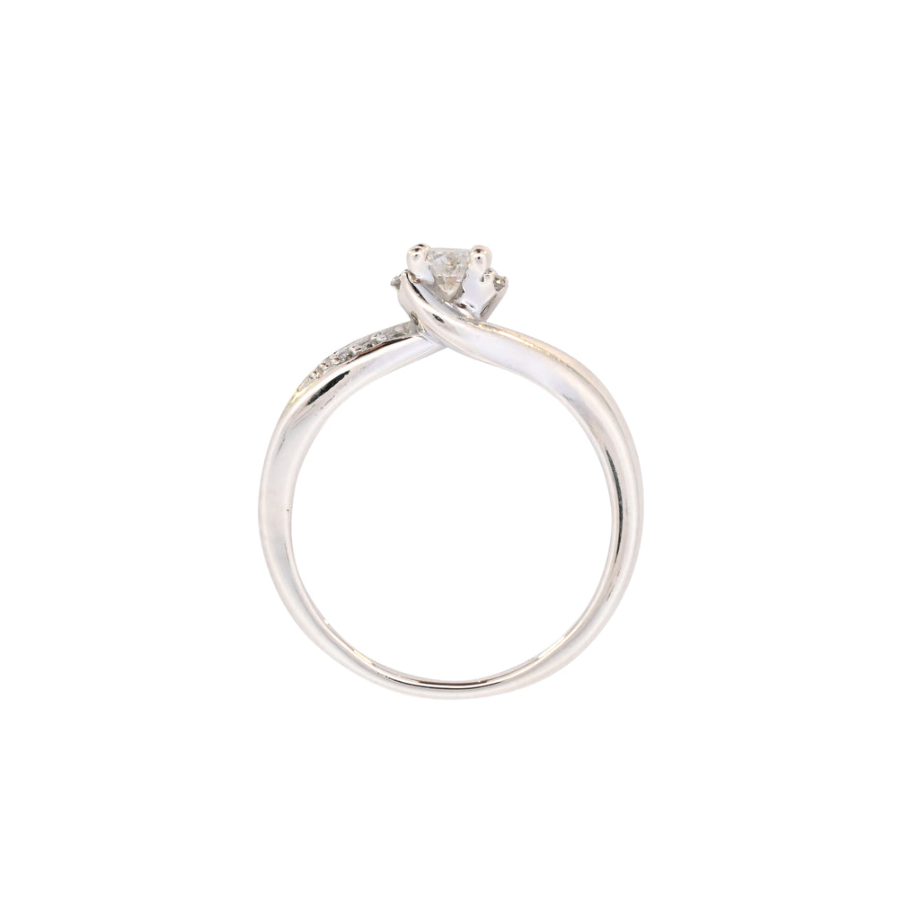 9ct White Gold 0.25ct Diamond Solitaire Ring