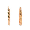 9ct Yellow Gold Long Oval Hoops (SH24-703)