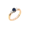 18ct Yellow Gold Sapphire & Diamond Ring (SH24-707)