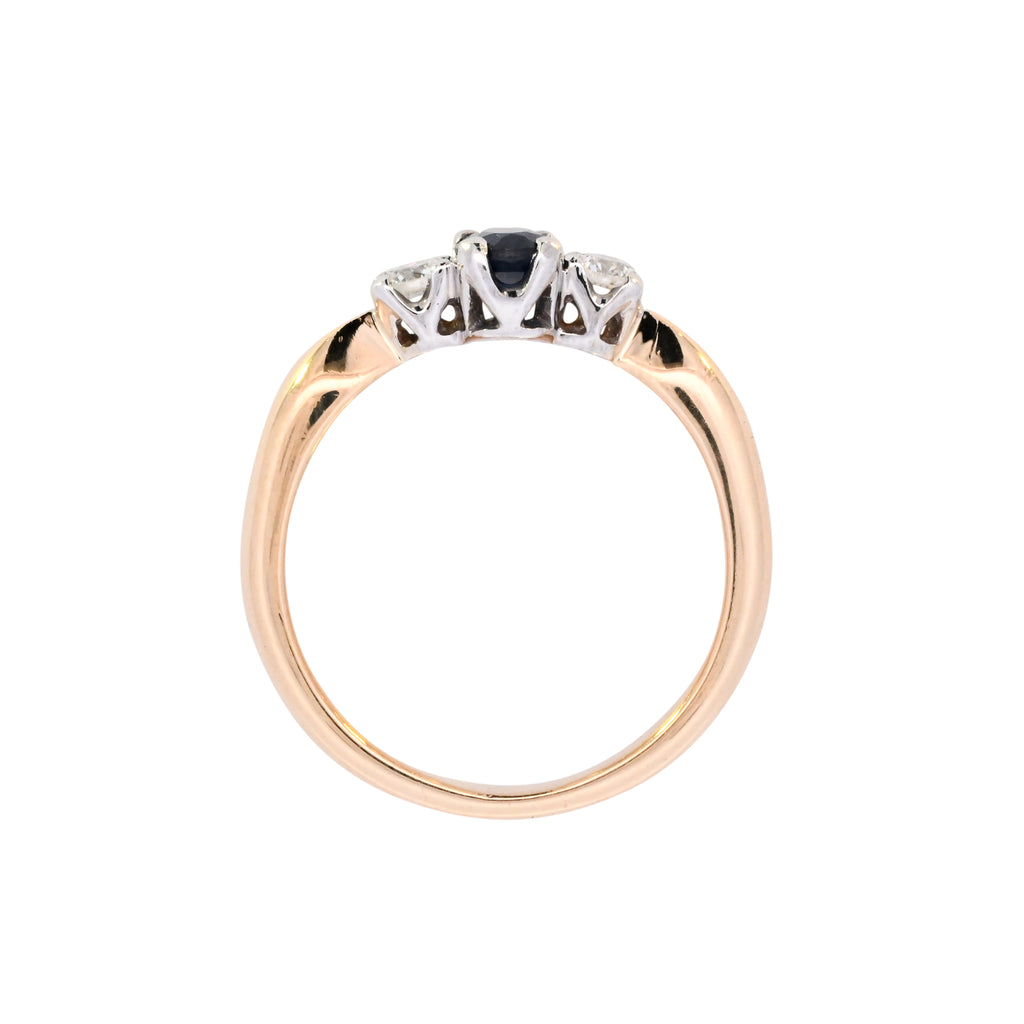 18ct Yellow Gold Sapphire & Diamond Ring (SH24-707)