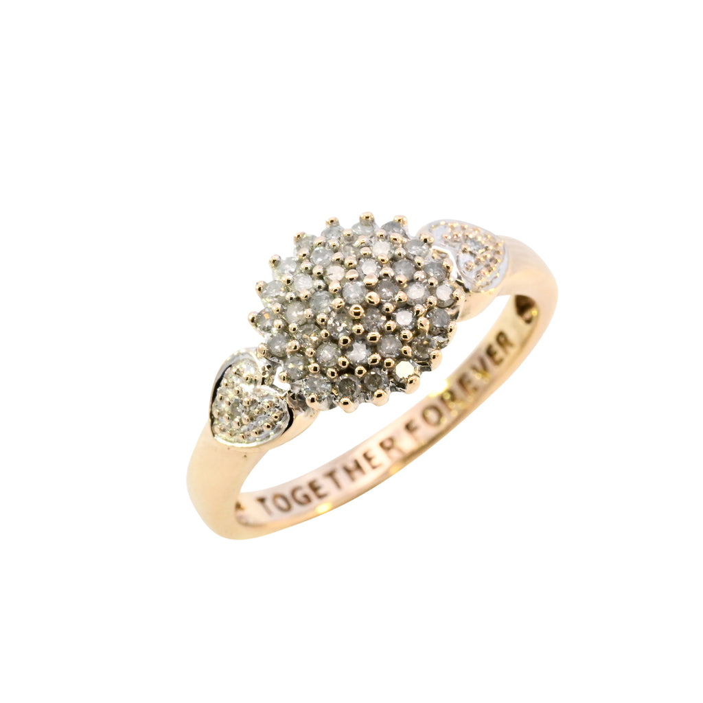 9ct Yellow Gold 0.20ct Diamond Ring (SH24-710)