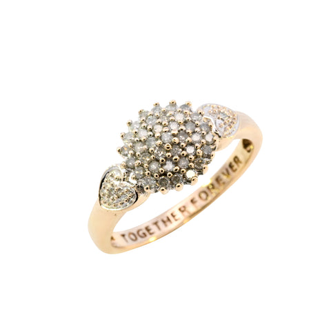9ct Yellow Gold 0.20ct Diamond Ring (SH24-710)