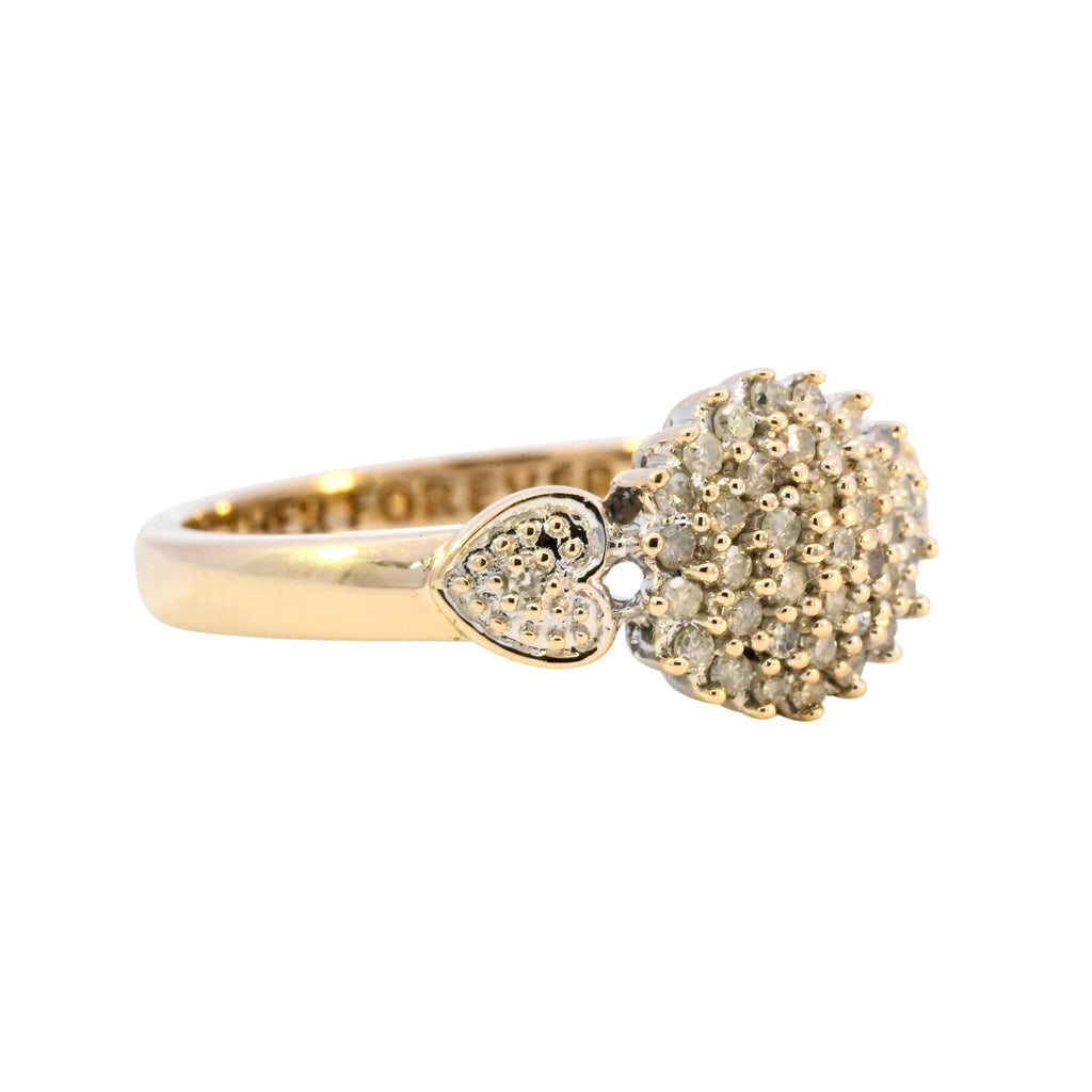 9ct Yellow Gold 0.20ct Diamond Ring (SH24-710)