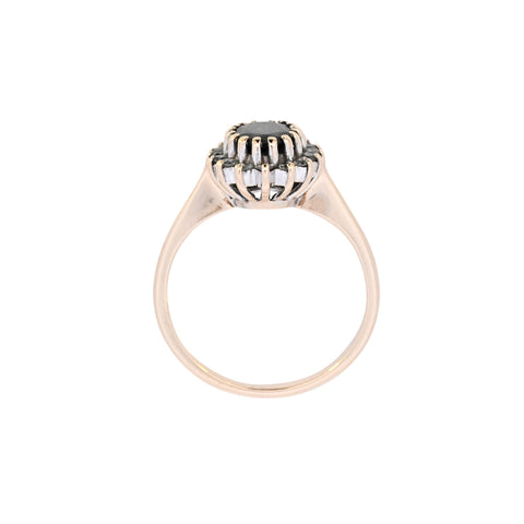 9ct Yellow Gold Sapphire & Diamond Ring (SH24-717)