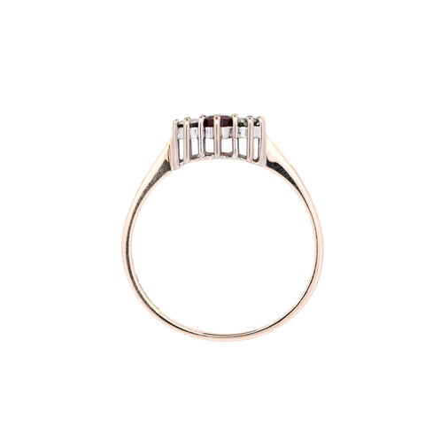 9ct Yellow Gold Ruby & Diamond Ring (SH24-718)