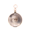 Antique 9ct Gold Round Glass Locket (SH24-722)