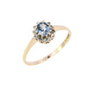 9ct Yellow Gold Sapphire & Diamond Ring (SH24-728)
