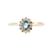 9ct Yellow Gold Sapphire & Diamond Ring