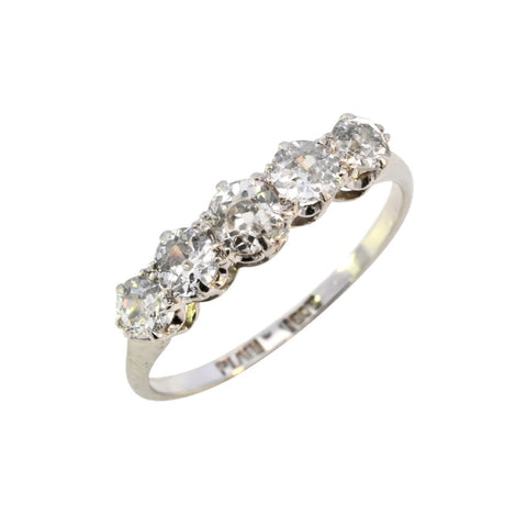 Antique 18ct Gold 1.00ct Diamond Ring