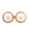 9ct Yellow Gold 13.5mm Mabe Pearl Earrings