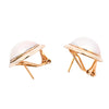 9ct Yellow Gold 13.5mm Mabe Pearl Earrings (SH24-734)