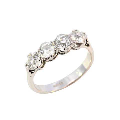 18ct White Gold 1.40ct Diamond 4 Stone Ring (SH24-441)