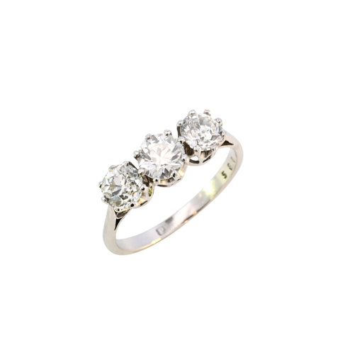 Platinum 1.52ct Diamond Trilogy Ring (SH24-625)