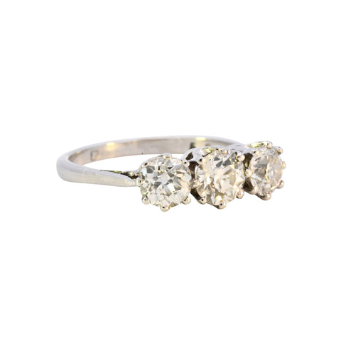Platinum 1.52ct Diamond Trilogy Ring (SH24-625)