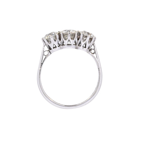 Platinum 1.52ct Diamond Trilogy Ring (SH24-625)