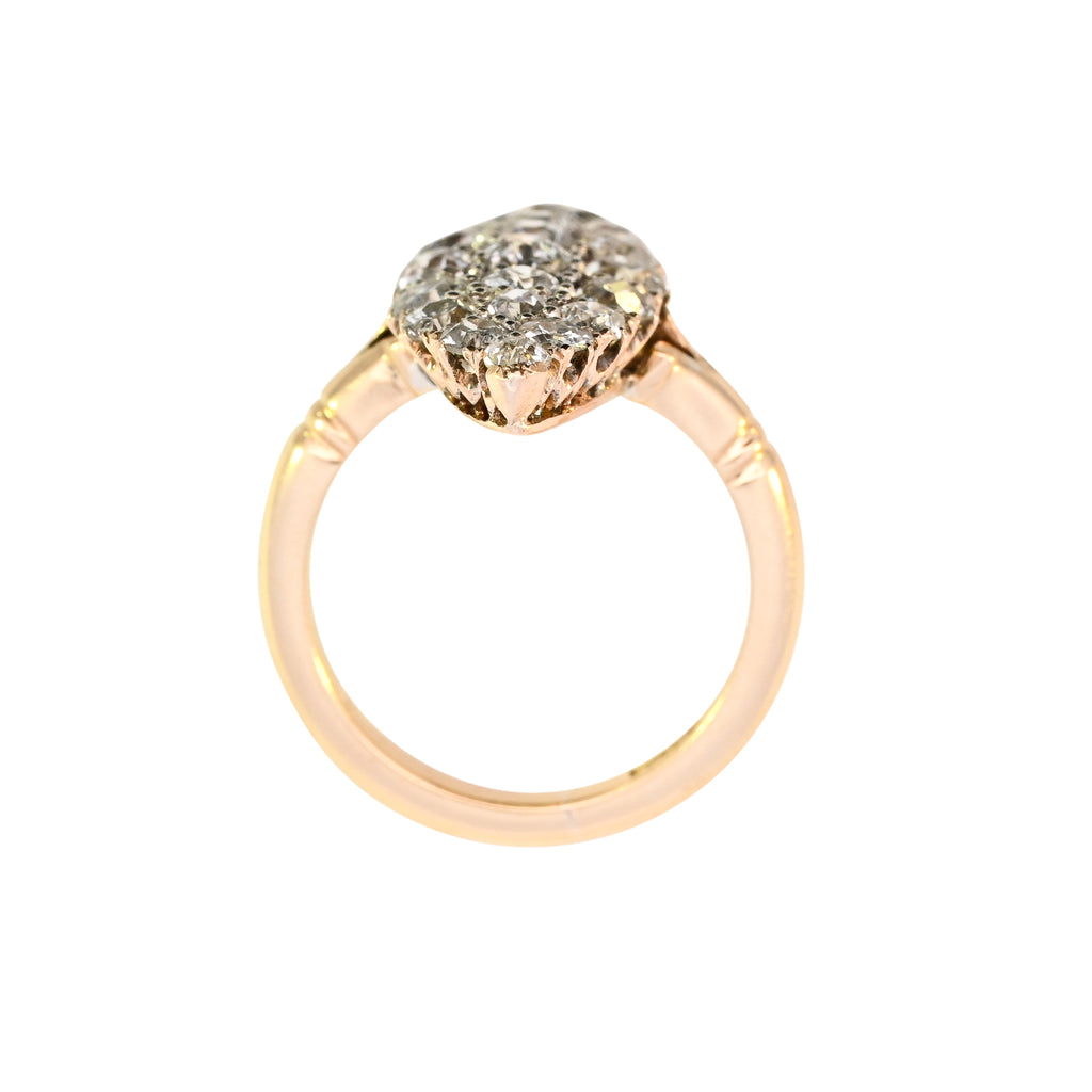 Antique 18ct Gold 2.80ct Diamond Cluster Ring (SH24-801)