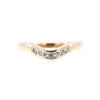 9ct Yellow Gold 0.10ct Diamond Wishbone Ring (SH24-808)