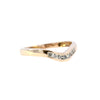 9ct Yellow Gold 0.10ct Diamond Wishbone Ring