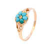 Antique 9ct Gold Turquoise & Diamond Ring (SH24-026)