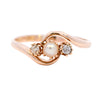 Antique 18ct Gold Pearl & Diamond Ring
