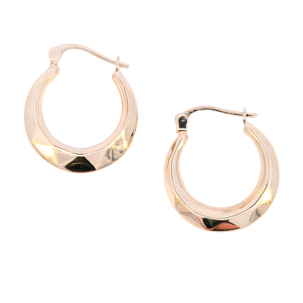 9ct Yellow Gold 18mm Creole Earrings (SH24-059)