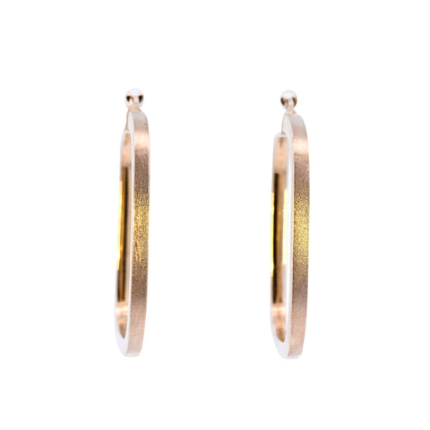 9ct Yellow Gold 26mm Square Hoops (SH24-067)